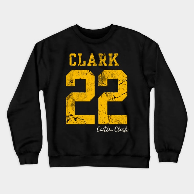 Distressed Clark 22 Caitlin Clark signature Crewneck Sweatshirt by thestaroflove